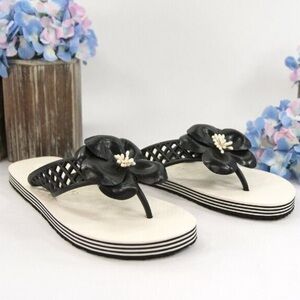 NEW Tory Burch Flower Slide Sandals
